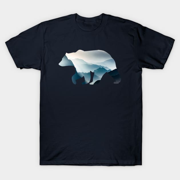 Mountain Bear T-Shirt by Bigfinz